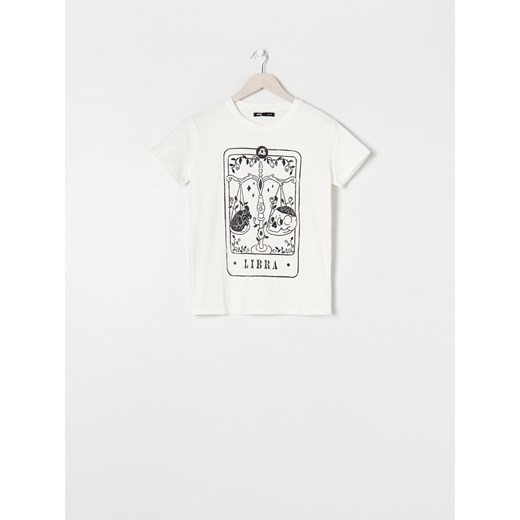 Sinsay - Koszulka Waga - Biały Sinsay XL Sinsay