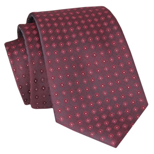 Krawat Angelo di Monti - Ciemna Czerwień, Grochy KRADM1972 ze sklepu JegoSzafa.pl w kategorii Krawaty - zdjęcie 150574642
