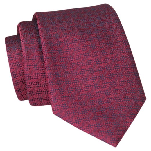 Krawat Angelo di Monti - Ciemnoczerwony, Drobny Wzór KRADM1973 ze sklepu JegoSzafa.pl w kategorii Krawaty - zdjęcie 150574644