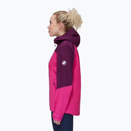 Kurtka przeciwdeszczowa damska Mammut Convey Tour HS Hooded różowa Mammut M wyprzedaż sportano.pl