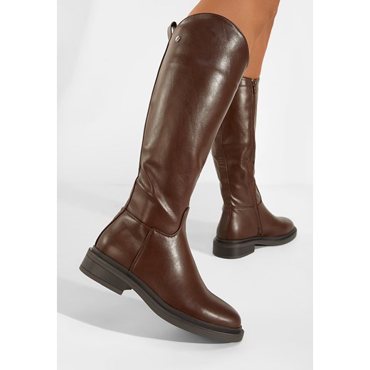 Brązowe oficerki damskie Braga Zapatos 37 Zapatos