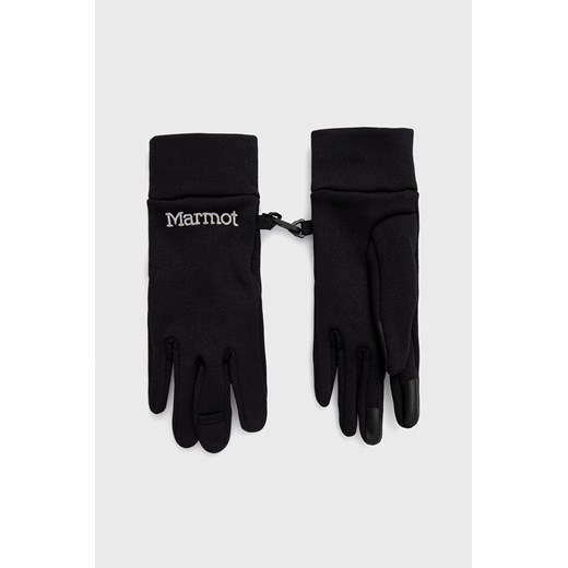 Marmot rękawiczki Power Str Connect damskie kolor czarny ze sklepu ANSWEAR.com w kategorii Rękawiczki damskie - zdjęcie 150576820