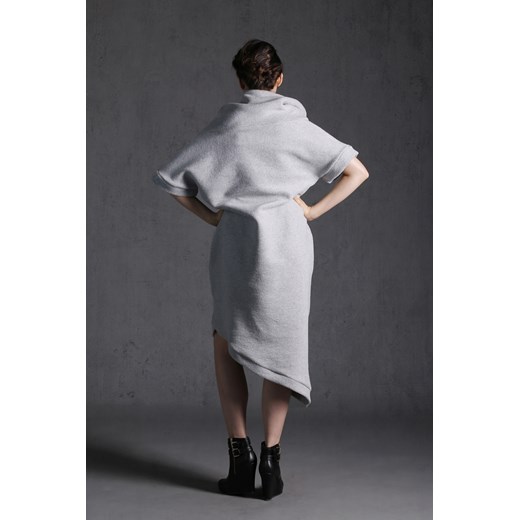 NUBEE - SUKIENKA- KANT Wełna showroom-pl szary kominiarka