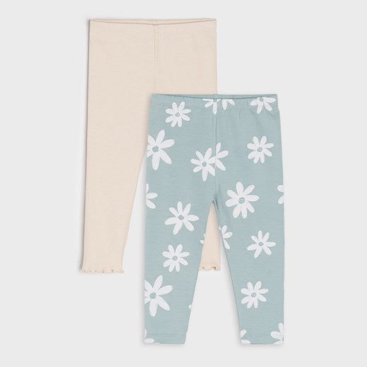 Sinsay - Legginsy 2 pack - Zielony Sinsay 92 Sinsay