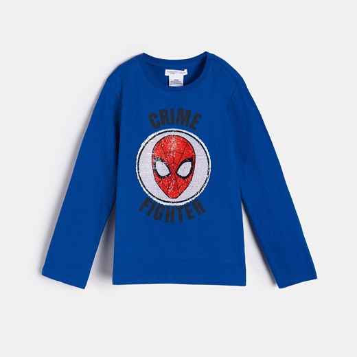 Sinsay - Koszulka Spiderman - Niebieski Sinsay 98 okazja Sinsay