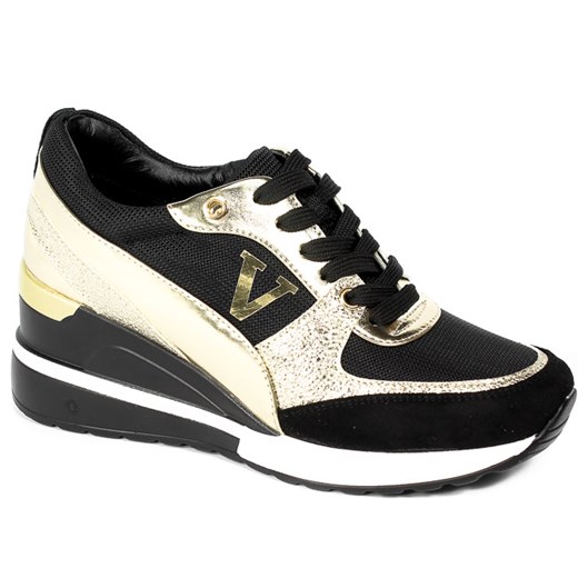 Sneakersy Vinceza 22-10574 BK.GOLD Czarny-Złoty Vinceza 39 wyprzedaż EuroButy.com.pl