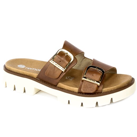 Klapki Remonte D7953-24 Brown Remonte 38 promocyjna cena EuroButy.com.pl