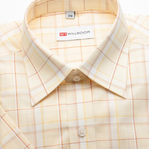 Koszula Classic (wzrost 176-182) willsoor-sklep-internetowy bezowy kratka
