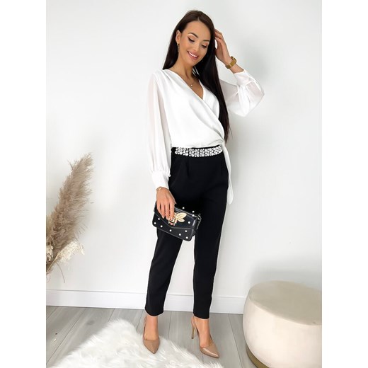 Czarne Cygaretki z Ozdobnym Pasem Modnakiecka.pl 42 ModnaKiecka.pl