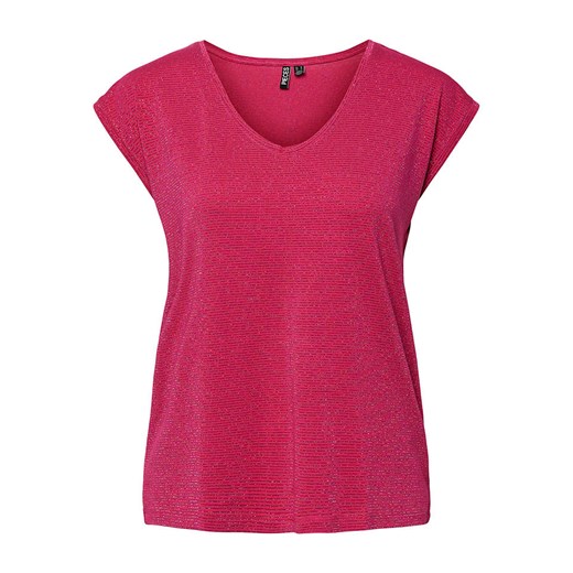 Koszulka "Billo" w kolorze różowym ze wzorem Pieces XL promocja Limango Polska