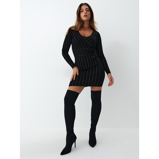 Mohito - Sukienka mini bodycon - Czarny Mohito S Mohito okazja