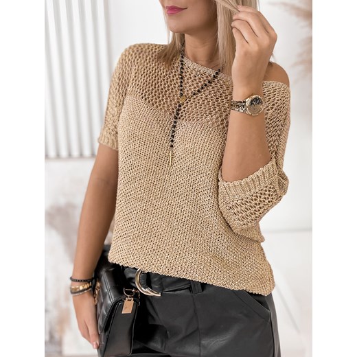 SWETER TORINA ZŁOTY UNI Ubra One size UBRA