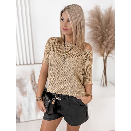 SWETER TORINA ZŁOTY UNI Ubra One size UBRA
