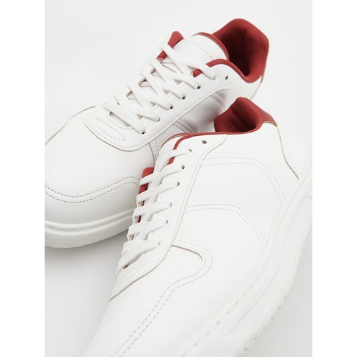 Reserved - Sneakersy z kontrastową wstawką - Biały Reserved 43 Reserved