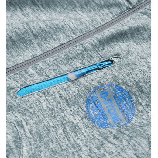 Damska kurtka sportowa typu softshell szaro-niebieska (DW-21605) ze sklepu goodlookin.pl w kategorii Kurtki damskie - zdjęcie 150708271