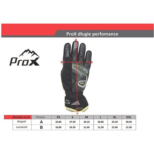 Rękawiczki rowerowe długie Performance Prox L SPORT-SHOP.pl