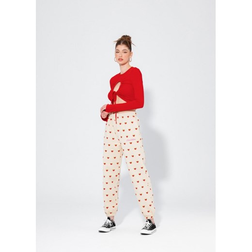 Damskie spodnie dresowe Local Heroes SECRET GARDEN CREAM SWEATPANTS Local Heroes L Sportstylestory.com okazyjna cena