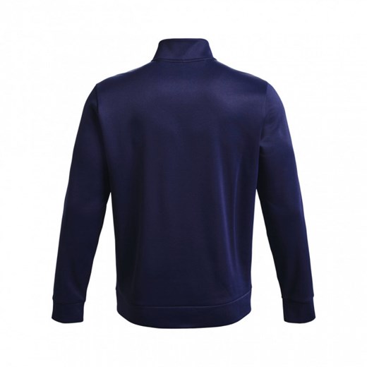 Męska bluza treningowa UNDER ARMOUR UA Armour Fleece 1/4 Zip - granatowa ze sklepu Sportstylestory.com w kategorii Bluzy męskie - zdjęcie 150749144