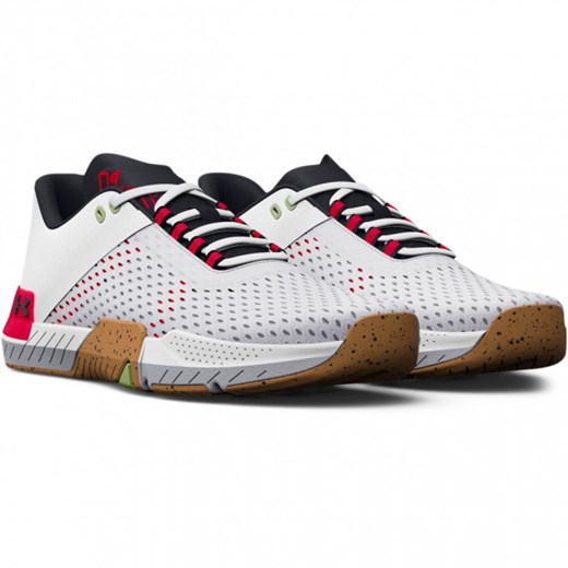 Męskie buty treningowe crossfit UNDER ARMOUR UA TriBase Reign 4 - białe ze sklepu Sportstylestory.com w kategorii Buty sportowe męskie - zdjęcie 150749531