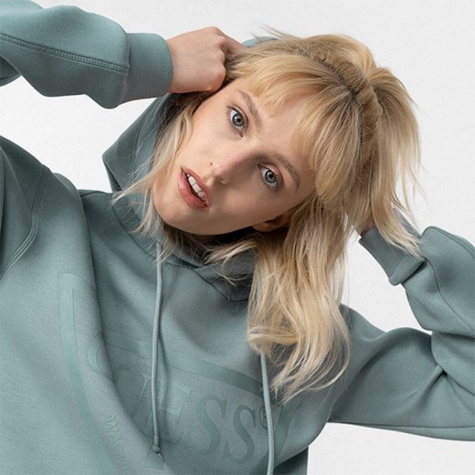 Bluza damska Guess krótka z elastanu
