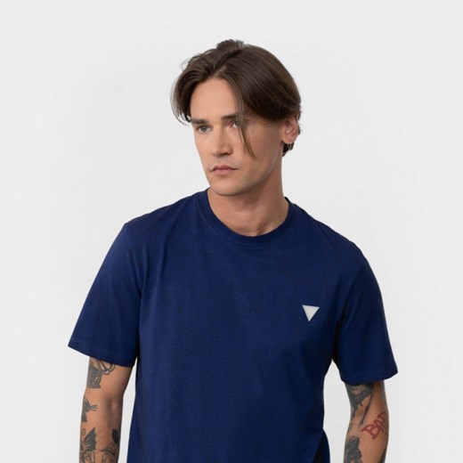T-shirt męski Guess granatowy z krótkim rękawem 