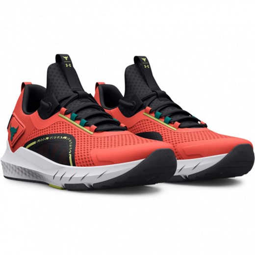 Męskie buty treningowe crossfit UNDER ARMOUR UA Project Rock BSR 3 - pomarańczowe ze sklepu Sportstylestory.com w kategorii Buty sportowe męskie - zdjęcie 150765543