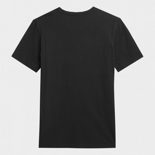 Męski t-shirt z nadrukiem 4F 4FAW22TTSHM747 - czarny XXL wyprzedaż Sportstylestory.com