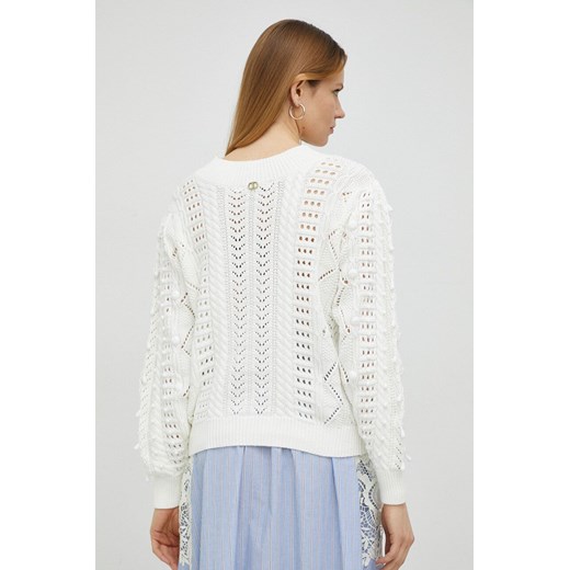 Twinset sweter damski kolor biały Twinset XS ANSWEAR.com
