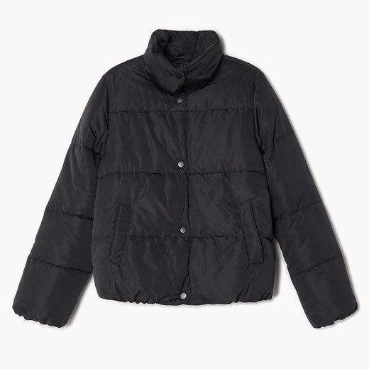 Cropp - Czarna kurtka puffer - czarny ze sklepu Cropp w kategorii Kurtki damskie - zdjęcie 150787943