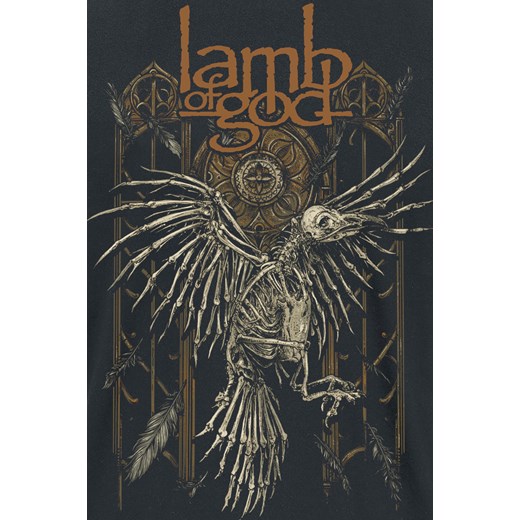 Lamb Of God - Crow - T-Shirt - czarny S, M, L, XL, XXL EMP