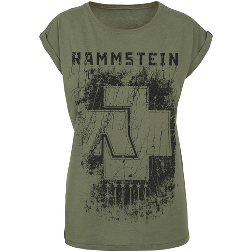 Rammstein - 6 Herzen - T-Shirt - oliwkowy S, M, L, XL, XXL EMP