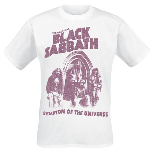 Black Sabbath - Symptom Of The Universe - T-Shirt - biały M, L, XL, XXL EMP