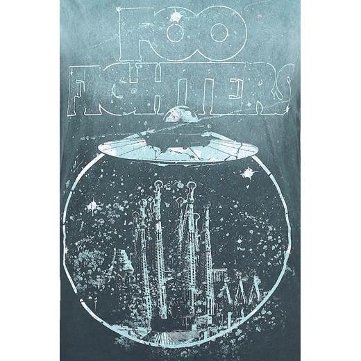Foo Fighters - Outer Calipo - T-Shirt - niebieski (Petrol) S, M, L, XL, XXL EMP