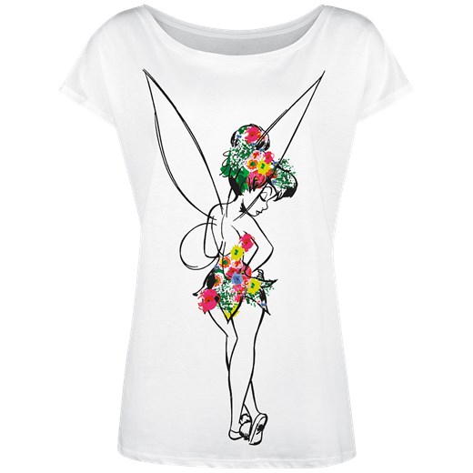 Piotruś Pan - Tinker Bell - Flower Power - T-Shirt - biały S, M, L, XL EMP