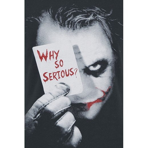 The Joker - Why So Serious? - T-Shirt - czarny S, M, L, XL EMP