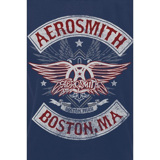 Aerosmith - Boston Pride - T-Shirt - granatowy M, L, XL, XXL EMP