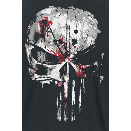 The Punisher - Bloody Skull - T-Shirt - czarny S, M, L, XL, XXL EMP