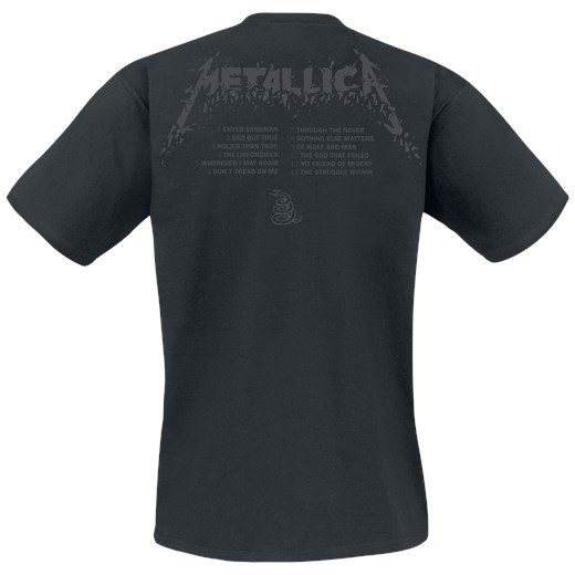 Metallica - M - Black Album - T-Shirt - czarny S, M, L, XL, XXL okazja EMP