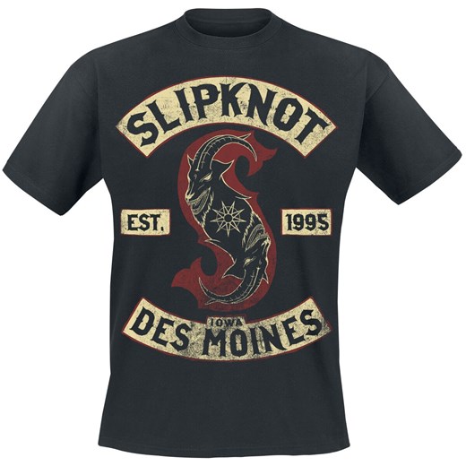 Slipknot - Iowa Des Moines - T-Shirt - czarny S, M, L, XL, XXL EMP