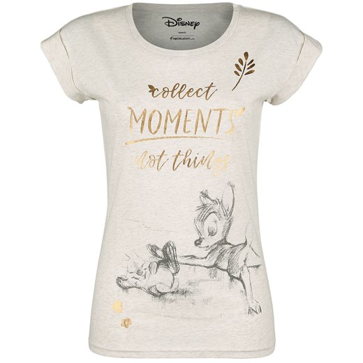 Bambi - Collect Moments Not Things - T-Shirt - melanż kremowy S, M, L, XL, XXL EMP
