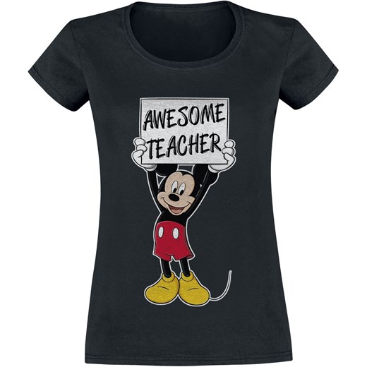 Myszka Miki i Minnie - Awesome Teacher - T-Shirt - czarny S, M, L, XL, XXL EMP
