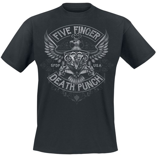 Five Finger Death Punch - Howe Eagle Crest - T-Shirt - czarny M, XL, XXL EMP