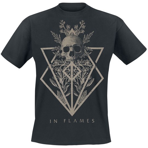 In Flames - Skull - T-Shirt - czarny S, M, L, XL, XXL, 3XL, 4XL okazja EMP