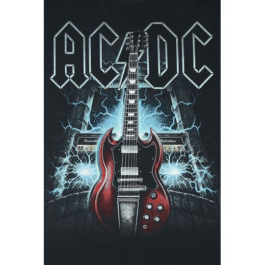 AC/DC - High Voltage Guitar - T-Shirt - czarny S, M, L, XL, XXL, 3XL, 4XL, 5XL EMP