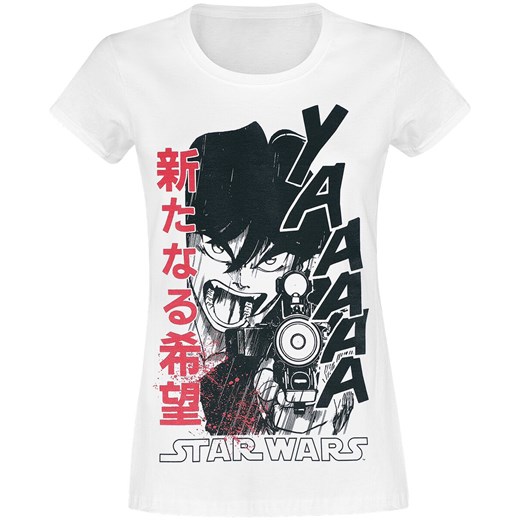 Star Wars - Han Solo - Anime - T-Shirt - biały S, M, L, XL EMP