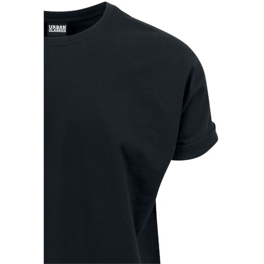 Urban Classics - Long Shaped Turnup Tee - T-Shirt - czarny L, XL, XXL EMP