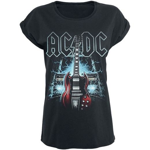 AC/DC - High Voltage Guitar - T-Shirt - czarny S, M, L, XL, XXL, 3XL, 4XL, 5XL EMP