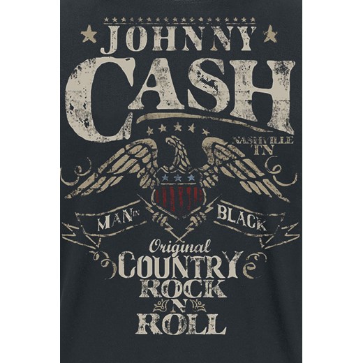 Johnny Cash - Original Country Rock n Roll - T-Shirt - czarny S, M, L, XL, XXL, 3XL okazja EMP