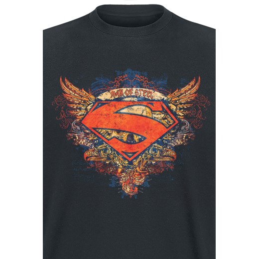 Superman - Wings Shield - T-Shirt - czarny S, M, L, XL, XXL, 3XL EMP
