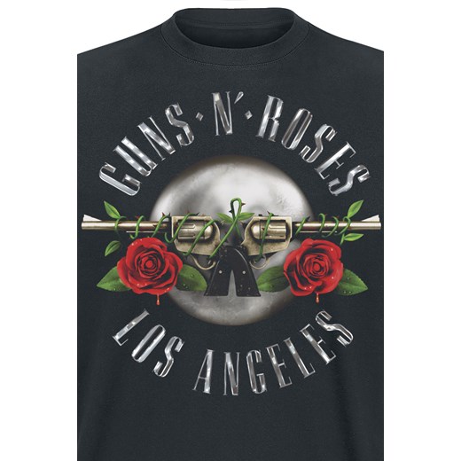 Guns n Roses - Los Angeles Seal - T-Shirt - czarny S, M, L, XL, XXL, 3XL, 4XL, 5XL EMP